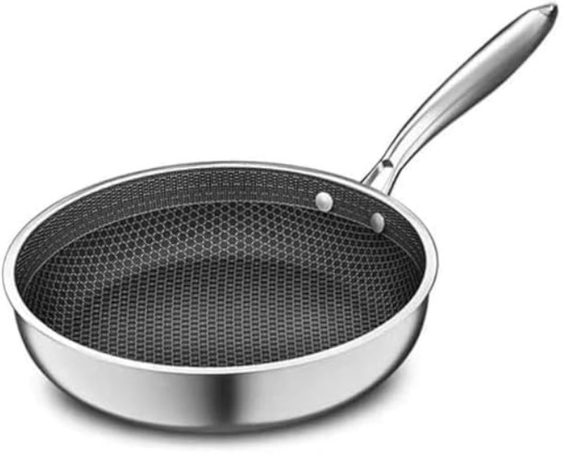 Nonstick 30cm Professional Wok Pan with Glass Lid and Comfortable Handle for Healthy Cooking and Easy Cleanup Perfect for Home Chefs